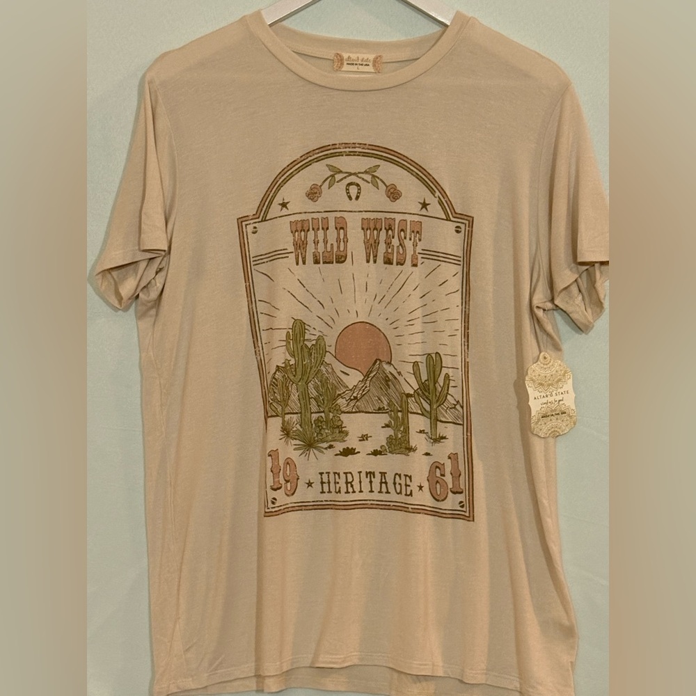 NWT Graphic T by Altar'd State